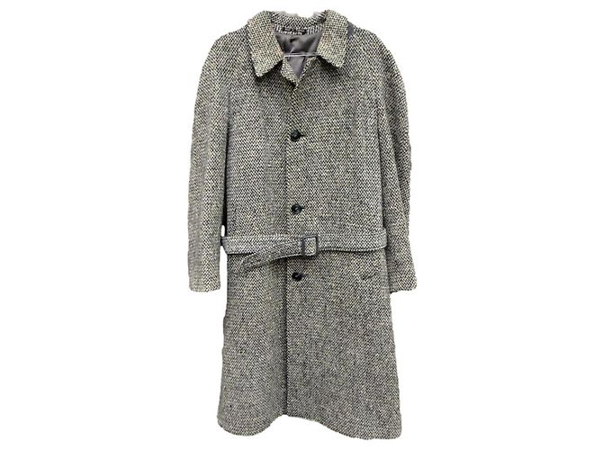 Autre Marque Moss Bros Donegal Tweedmantel grau