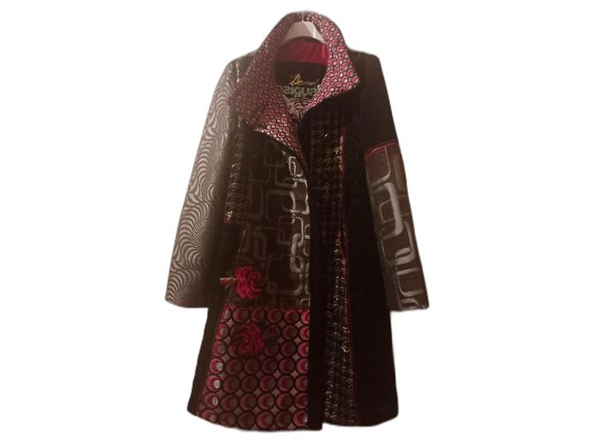 Desigual Cotton Wool Coat Multi Color 42 Multiple colors