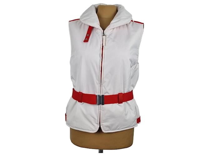 Escada White Polyester Jacket L