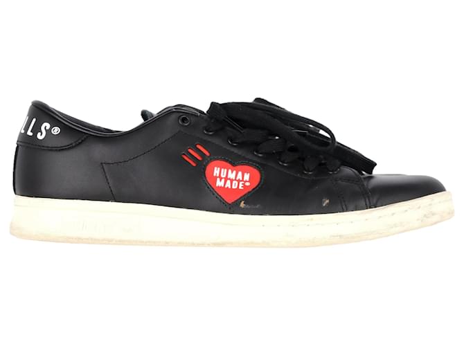 Autre Marque Adidas  x Human Made Stan Smith Low Top Sneakers in Black Leather  ref.2048434