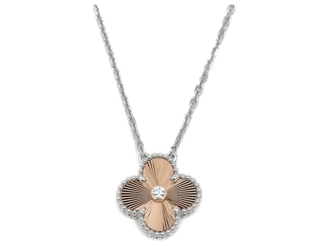 Collier Alhambra de Van Cleef & Arpels Or blanc Or rose Doré  ref.2048921