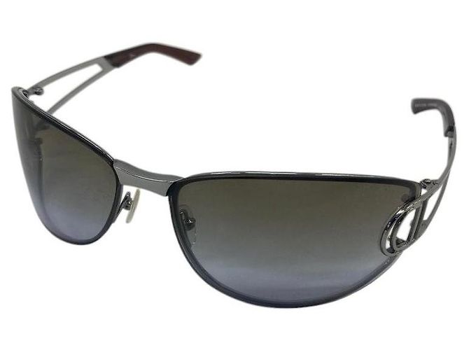 Sonnenbrille Logo silbergrau Christian Dior Diorissimo
