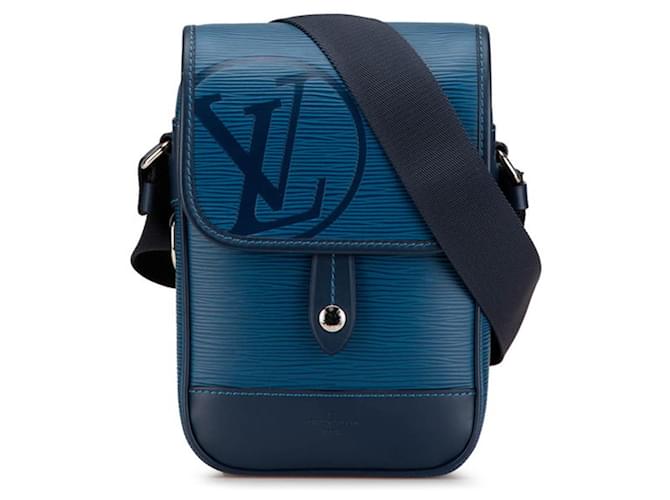 Louis Vuitton Epi Downtown BB Shoulder Bag Blue Leather  ref.2049066