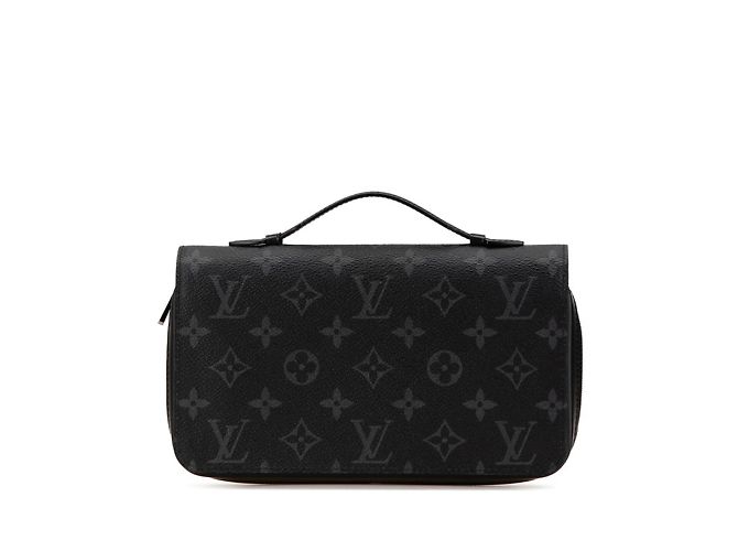 Carteira longa Zippy XL Monogram Eclipse Louis Vuitton Preto