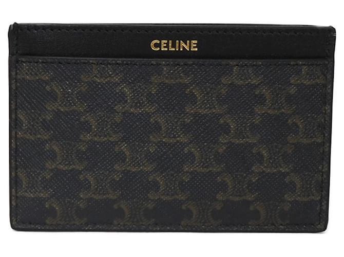 Céline Triomphe Black Leather  ref.2049361
