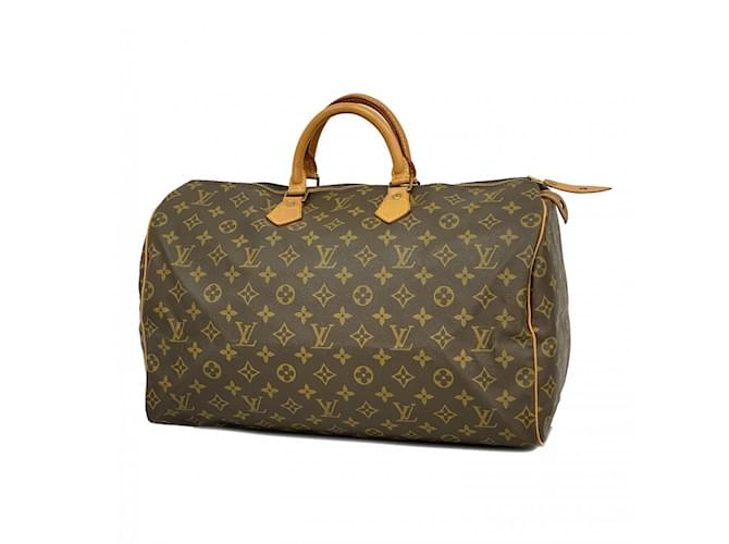 Louis Vuitton Monogram Speedy 40 Handbag Brown  ref.2049502