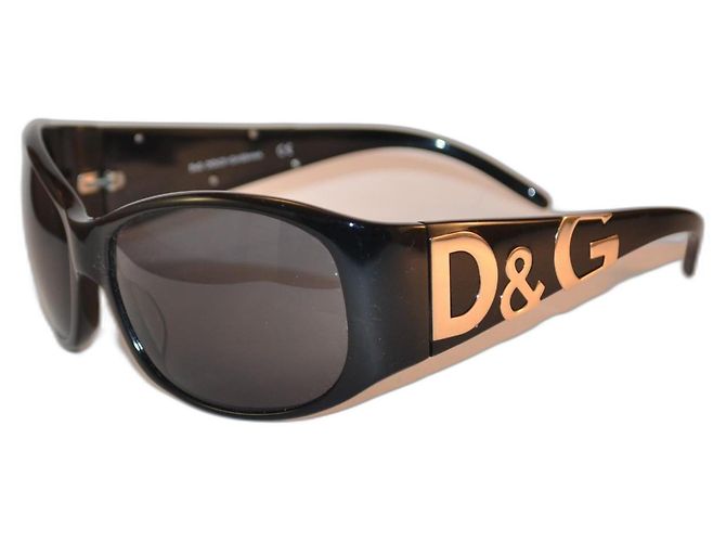 Occhiali da sole D&G D&G3008M neri con dettagli oro Nero D'oro