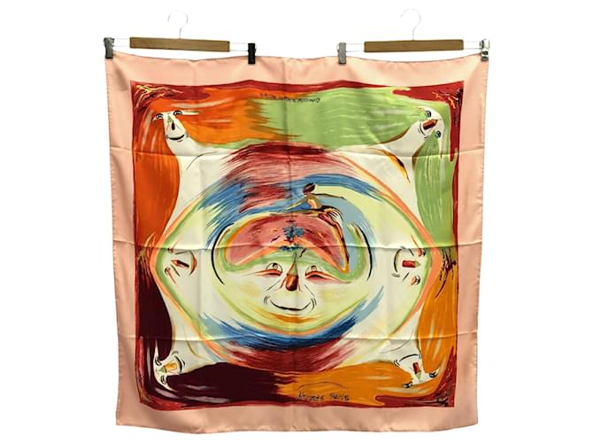 Hermès Carré 90 Multiple colors Silk  ref.2050011