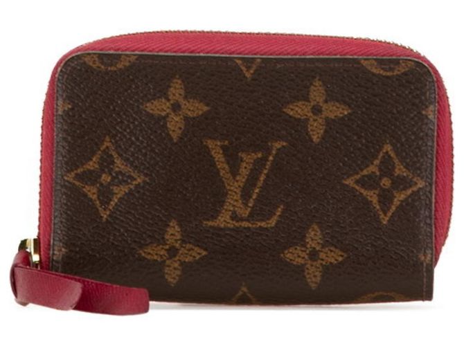 Louis Vuitton Monogram Multi-Card Case Red Fuschia