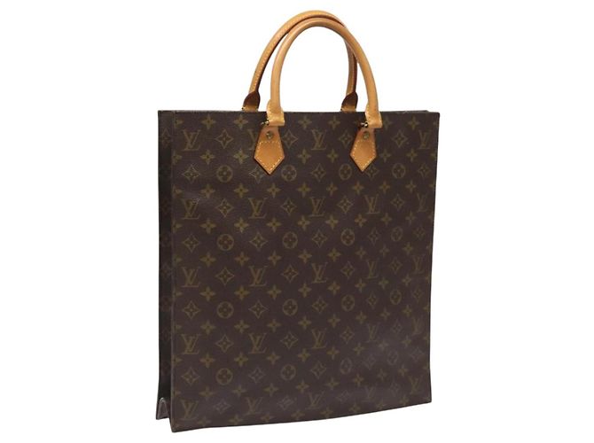 LOUIS VUITTON Monogram Sac Plat Handtasche M51140 LV Auth ep7390 Monogramm