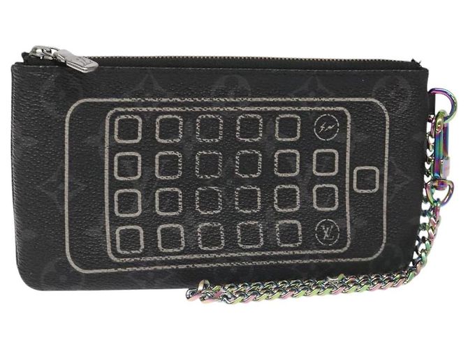 LOUIS VUITTON Monogram Eclipse Fragment iPhone Case M64433 LV Auth 113203