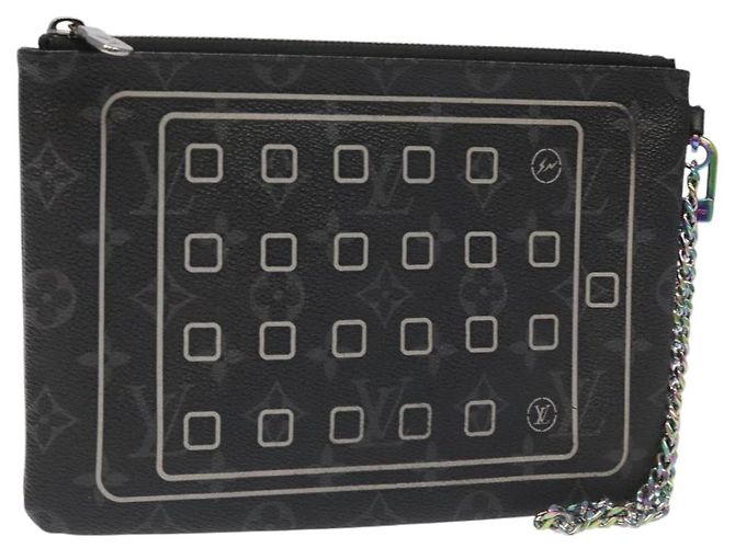 LOUIS VUITTON Monogram Eclipse Fragment iPhone Case M64449 LV Auth 113202