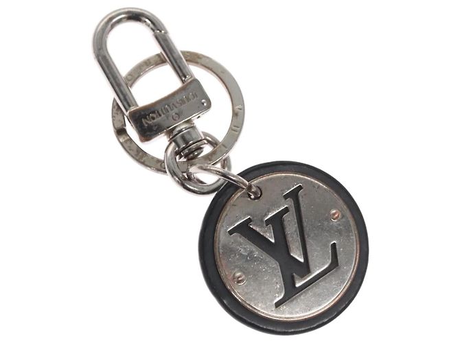 LOUIS VUITTON Charm metal Silver LV Auth bs22399 Silvery 
