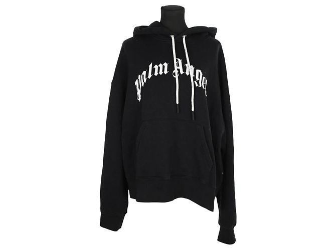 Palm Angels Schwarzer Baumwollpullover 