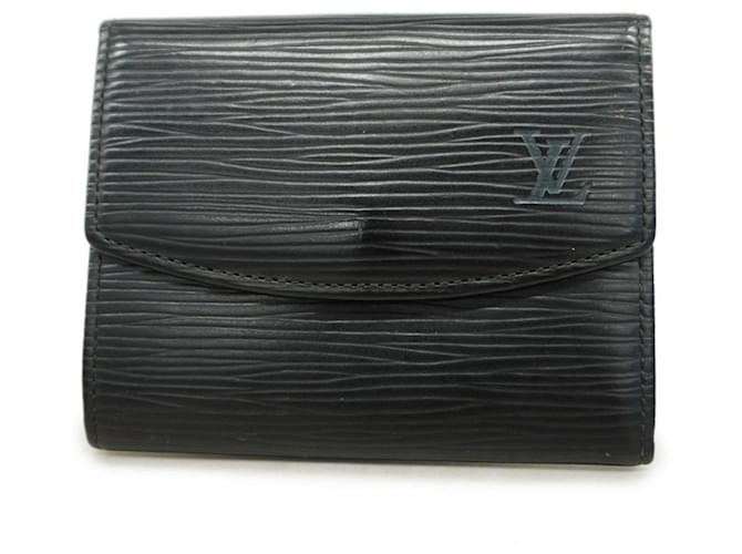 Louis Vuitton Wallet Black Leather  ref.2051107