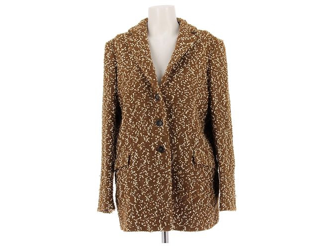 JIL SANDER Jacken T.FR 40 Wolle Kamel
