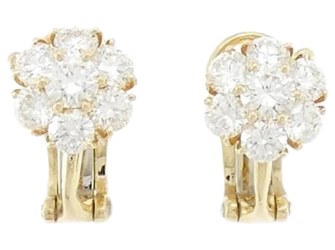 Boucles d'oreilles Flocon de Neige Van Cleef & Arpels 