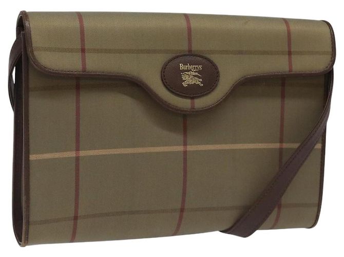 Autre Marque Borsa a Spalla Burberrys Nova Check in Tela Beige Auth bs22474