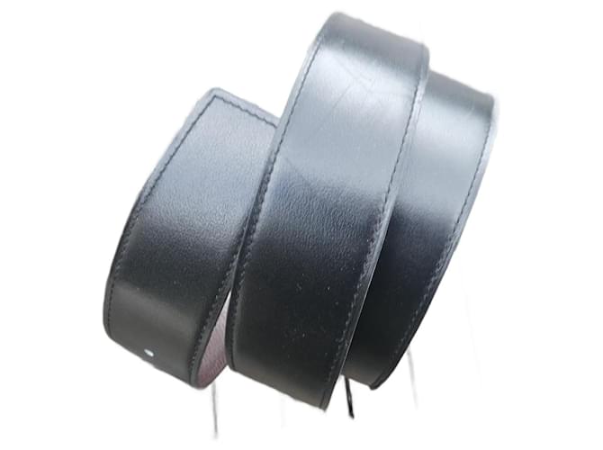 Hermès reversible belt black box / chocolate epsom 100cms box and dustbag Leather  ref.2053564