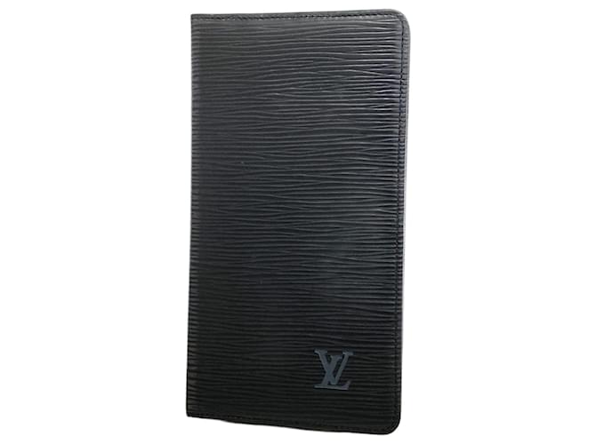 Louis Vuitton Porte Carte Credit Black Leather  ref.2053972
