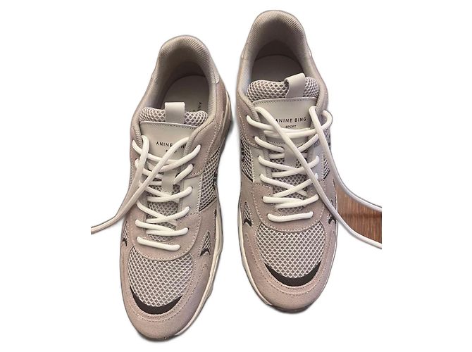 Anine Bing Brody Sneaker Leder Grau