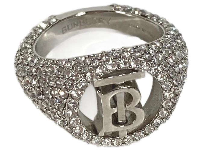 Silberner Ring mit Strass von Burberry