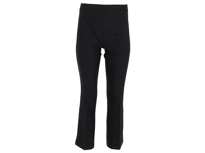 Prada gerade geschnittene Hose aus schwarzem Polyester