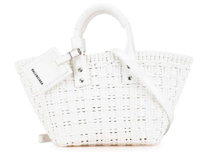 Balenciaga Bistro Basket XS Handbag White Plastic  ref.2054270