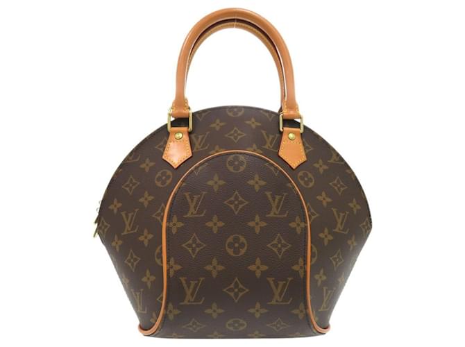 Louis Vuitton Ellipse PM Monogram Handbag Brown Patent leather  ref.2054966