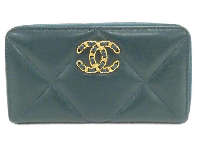 Cartera larga Chanel 19 Línea AP0948 Verde