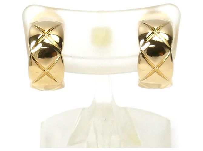 Pendientes de aro Coco Crush en oro amarillo K18YG de Chanel