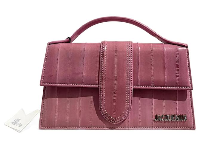 JACQUEMUS Handbags T.  Leather Red  ref.2055558