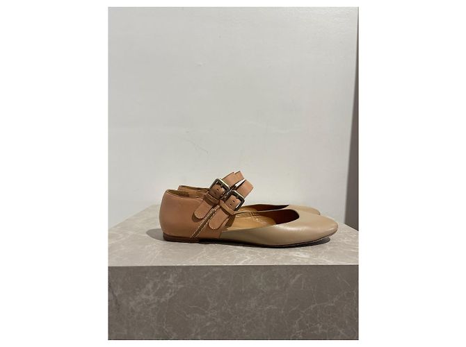 Chloé CHLOE Ballerinas T.EU 37 Leder Beige