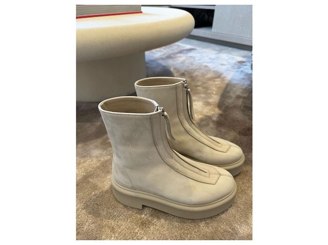 Stiefeletten THE ROW T.EU 37 Leder Beige