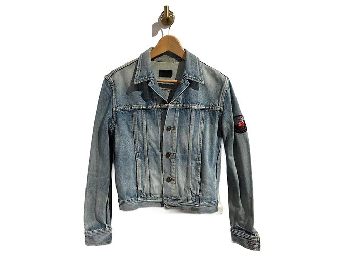 Chaqueta SAINT LAURENT T.International S de algodón Azul