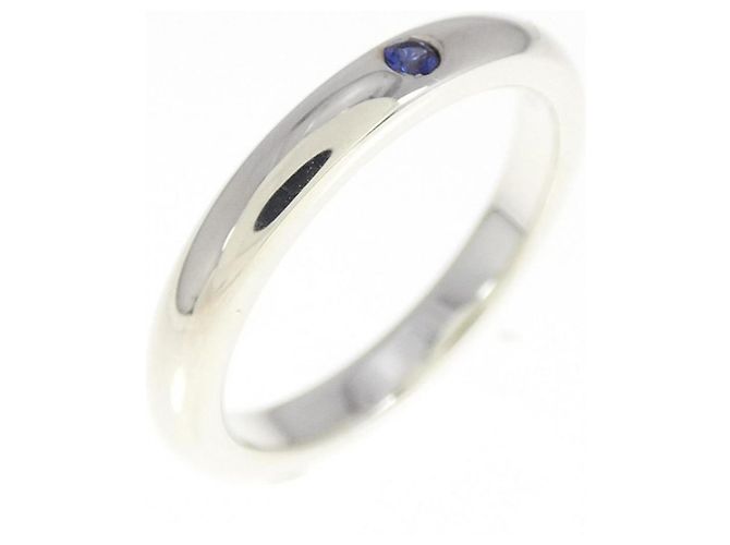 Tiffany & Co Anello in argento 925 Tiffany con zaffiro