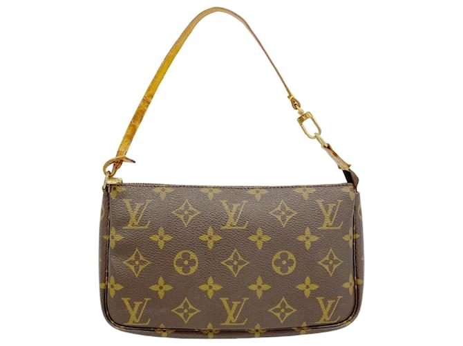 Louis Vuitton Pochette Accessoire Brown Cloth  ref.2055930