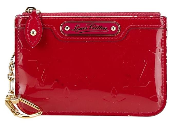 Louis Vuitton Pochette Clés Dark red Patent leather  ref.2056065