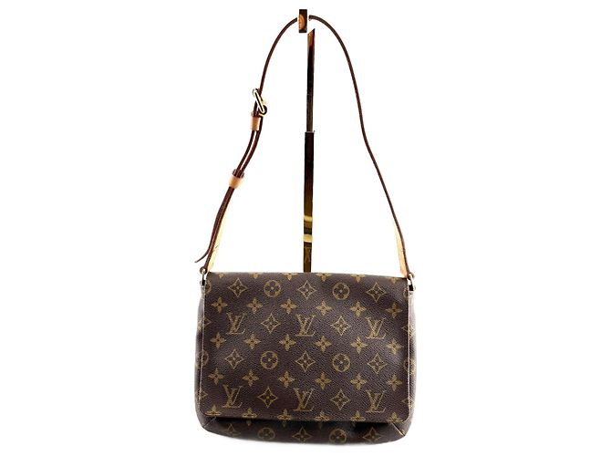 Louis Vuitton Musette Tango Bolso de mano marrón de cuero Castaño