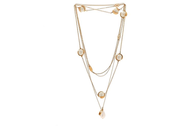 LOUIS VUITTON Collane lunghe T. Metallo D'oro