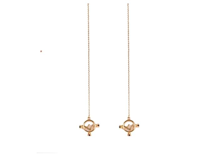 FENDI Earrings T.  Metal Golden  ref.2056972