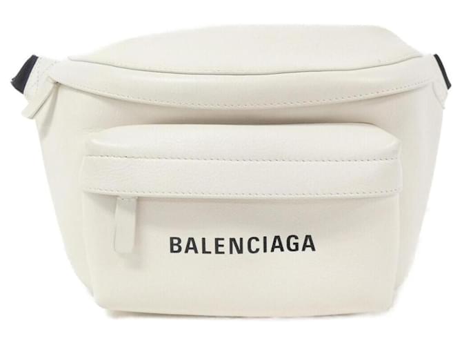 Balenciaga Everyday Belt Pack 552375 DLQ4N Waist Bag White Leather  ref.2057542