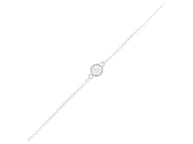 Tiffany & Co Pulseira charm Tiffany Prata Platina  ref.2058401