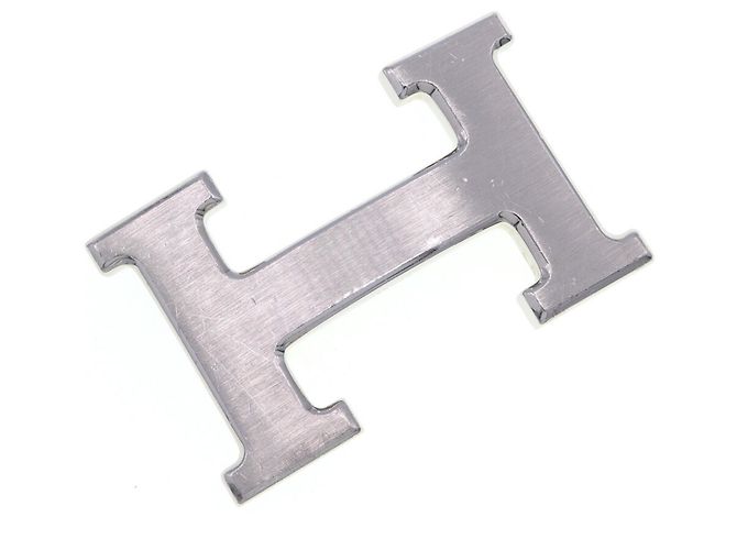 Hermès Hermes Constance H Matte Silver Belt Buckle Silvery