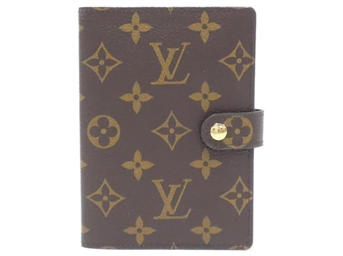 Louis Vuitton Monogram Agenda PM Organizer Brown Cloth  ref.2059238