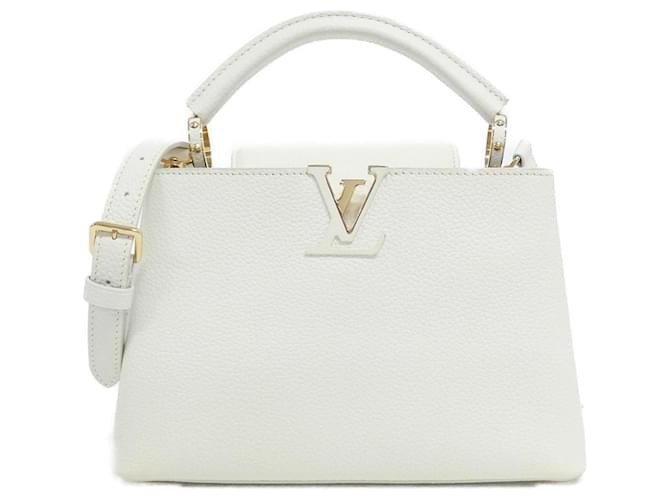 Louis Vuitton Capucines BB Handbag White  ref.2059304