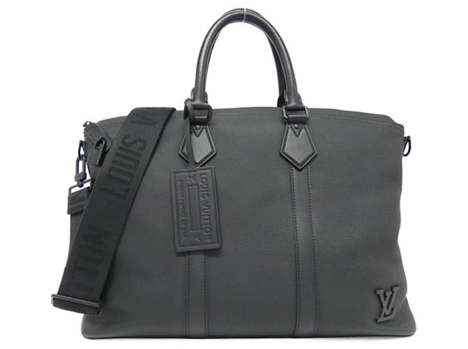 Louis Vuitton LV Aerogram Lockit Handbag Black  ref.2059494
