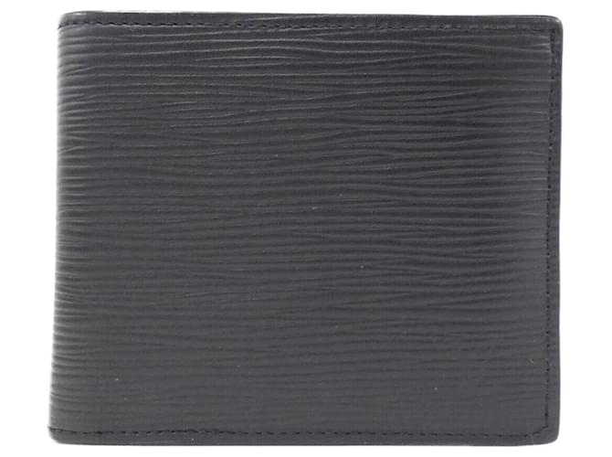 Louis Vuitton Epi Portefeuille Marco M62289 Wallet Black Leather  ref.2059500