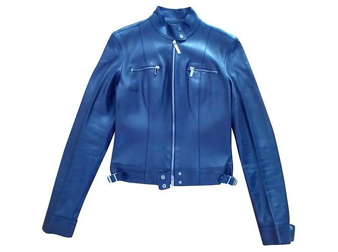 Giacca Gucci in pelle nappa nera Nero