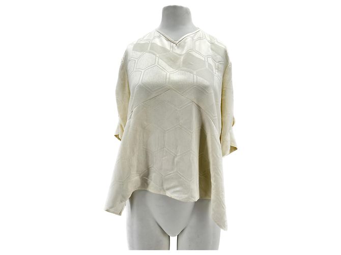 ISABEL MARANT Tops T.FR 38 Viscose Branco